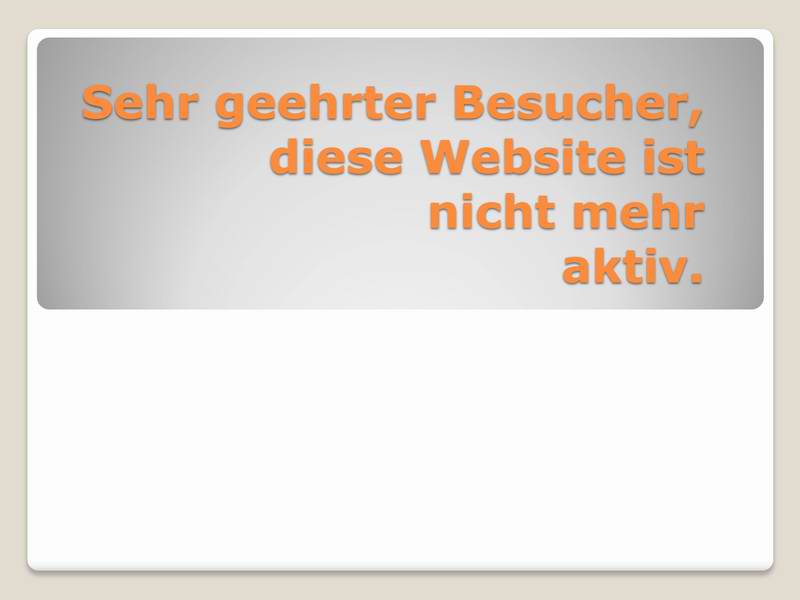 Website nicht mehr aktiv
